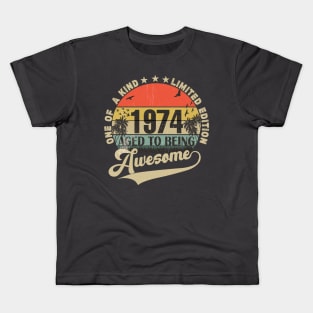 Vintage Year 1974 Kids T-Shirt